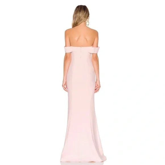 NEW Likely Bartolli Off Shoulder Pink Gown Dress - Picture 2 of 9